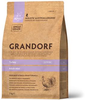 Kuiv koeratoit Grandorf 4 Meat Adult, kalkun, 3 kg