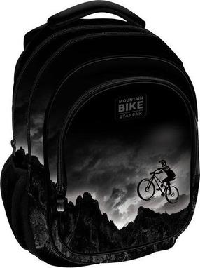 Kooli seljakott Starpak Mountain Adventure, must v./hall v., 47 cm x 34 cm x 20 cm