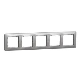 Rāmis 5PL Schneider Electric Sedna Design SDD313805, alumīnija krās. 5 v.