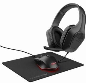 Spēļu austiņu un peles komplekts bērniem Trust Gaming GXT 790, melna krās.