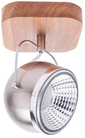 Valgusti kohtvalgusti Spotlight Ball Wood 5031174, GU10, 3000 °K, 1 x 5.5 W, kroom v. / puidu v.
