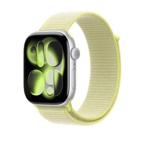 Pulksteņa siksniņa Apple Neon Sport, 46mm MFFL4ZM/A, dzeltena krās.