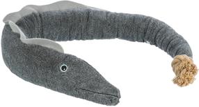 Игрушка для собаки, плюшевый Trixie Be Nordic Eel Karl 36048, 75 см, серый цв., 75 см