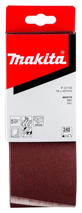 Lihvimislint Makita P-37150, 240, 45.7 cm x 7.6 cm, 5 tk