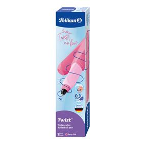 Plunksnakotis Pelikan Twist R457, kairiarankiams/dešiniarankiams, rožinė sp.