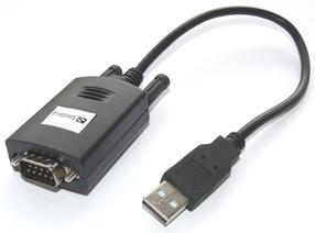 Adapteris Sandberg USB to Serial Link RS-232 male, USB, 0.3 m, melna krās.