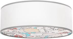Šviestuvas lubų Candellux Lighting Kiddy, E27, 2 x 40 W, pilka sp. / balta sp.