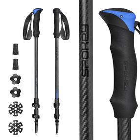 Šiaurietiško ėjimo lazdų komplektas Spokey Atom 944821, 105 - 135 cm