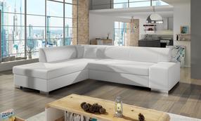 Kampinė sofa Porto Soft 17, pilka sp., kairinė, 217 x 278 cm x 74 cm