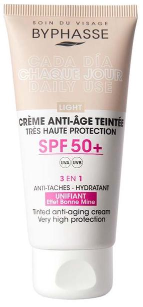 Дневной крем Byphasse Anti-aging Tinted Light, 50 мл, SPF 50