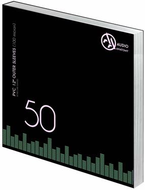 Ümbris vinüülplaatide jaoks Audio Anatomy, 50 tk
