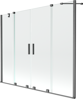 Vonios sienelė Mexen Velar Duo II, 150 cm x 190 cm, brushed gun gray sp./grūdintas