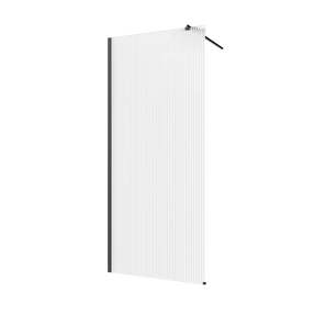 Dušo sienelė Invena AK-32-125-S, 120 cm x 200 cm, skaidri sp./juoda sp./grūdintas