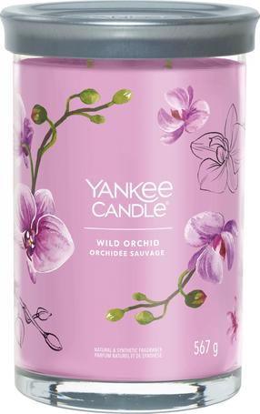Žvakė, aromatinė Yankee Candle Signature Wild Orchid, 60 - 100 h, 567 g, rožinė sp.