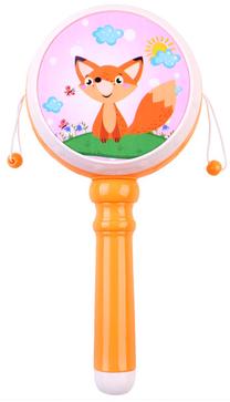 Barškutis Smart Pocket Rattle Drum, oranžinė sp.