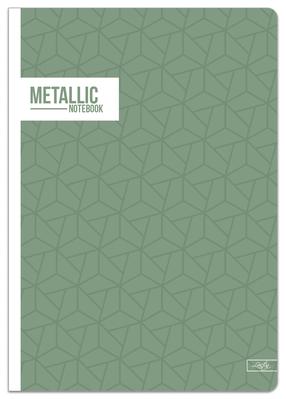 Sąsiuvinis Lastva Metallic, langeliais, A5, 52 lapų, (spalva/dizainas parenkami atsitiktine tvarka)