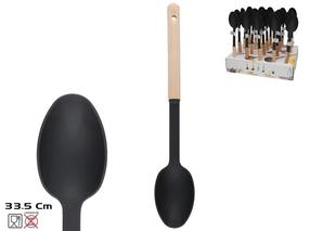 Половник Kitchen&GO, 33.5 см, черный цв./коричневый цв.