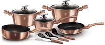 Puodų ir keptuvių rinkinys, su priedais Berlinger Haus Metallic Line Rose Gold Edition BH-6160
