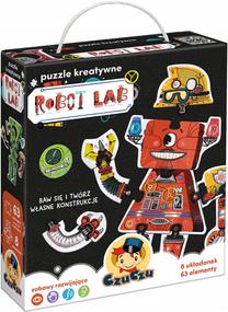 Dėlionė CzuCzu Robot Lab, įvairių spalvų, 63 vnt.