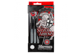 Дартс аксессуары, стрелки Harrows Eric Bristows Silver Arrows 26gR, серебристый цв., 3 шт.