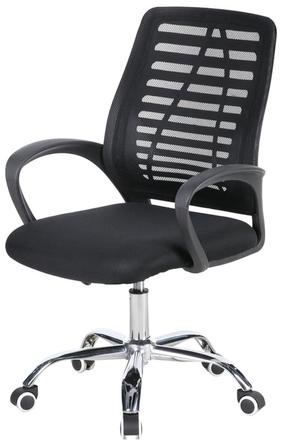 Töötool Ned, 61 x 55 x 92 - 102 cm, must v./kroom v.