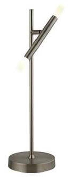 Настольные лампы Searchlight Tubes EU4867SN, LED, 4.65Вт, латунный цв./белый цв./латунный цв.
