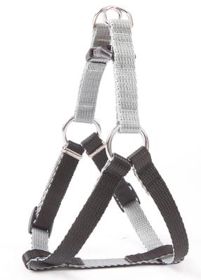 Regulējamas krūšu siksnas Dingo Twilight Silver, melna krās., 520 - 740 mm x 20 mm, 70