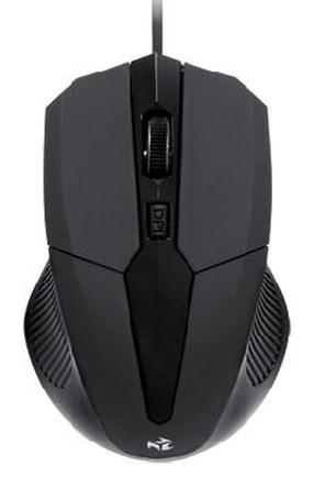 Vadu spēļu pele iBOX i005, ar vadu pie usb / ps/2, melna krās.