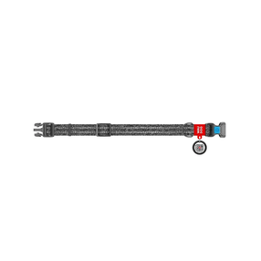 Kaelarihm koertele Waudog Re-Cotton, hall v., 250 - 350 mm x 15 mm, S