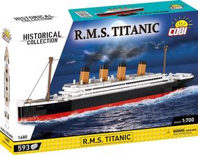 Konstruktorius Cobi Historical Collection RMS Titanic 1680, 593 vnt., įvairių spalvų
