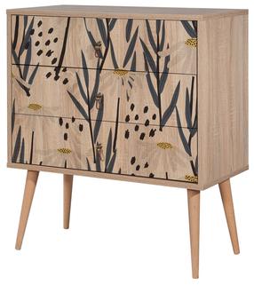 Komoda Kalune Design City Daisy, įvairių spalvų, 89 cm x 80 cm x 40 cm