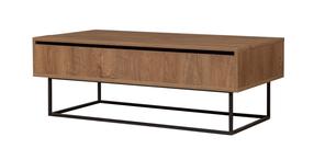 Kavos staliukas Kalune Design Est, ruda sp., 60 cm x 120 cm x 43 cm