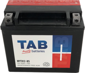 Motocikla akumulators TAB, 12 V, 10 Ah, 180 A