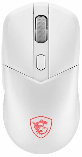 Belaidė žaidimų pelė MSI Versa 300, 2.4 ghz / bluetooth / usb, balta