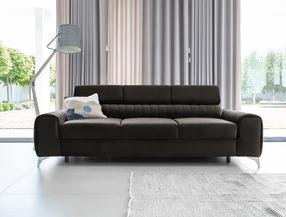 Sofa Laurence Nube 22, tamsiai ruda sp., 97 x 261 cm x 105 cm