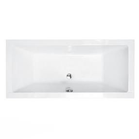Vann, sisseehitatav Besco Quadro, 180 cm x 80 cm x 52 cm, ristkülik, valge v.