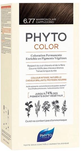 Juuksevärv Phyto Phytocolor, light brown cappuccino v., 6.77, 112 ml