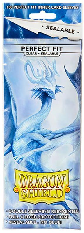 Spēļu karšu futrālis Dragon Shield Standard Perfect Fit Sealable Sleeves