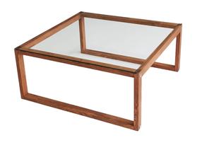 Kavos staliukas Kalune Design Via, ruda sp., 90 cm x 90 cm x 40 cm