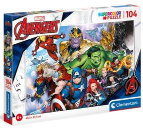 Puzle Clementoni Super Kolor Avengers, 104 gab.