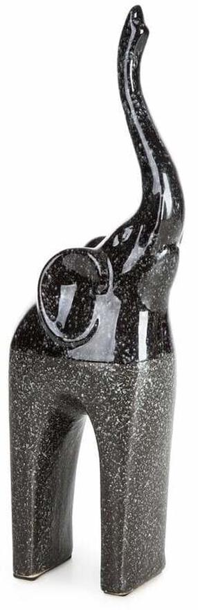 Dekoracija, "Dramblys" Mandi 01, 12 cm, juoda sp.