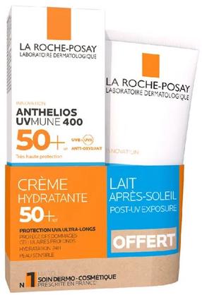 Крем для ухода за загаром для тела/для лица La Roche Posay Anthelios Hydrating 2-Piece Set SPF50+, 125 мл