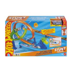 Autorada Mattel Hot Wheels Rapid Launch Cyclone JHK73, sinine v./roheline v./oranž v.