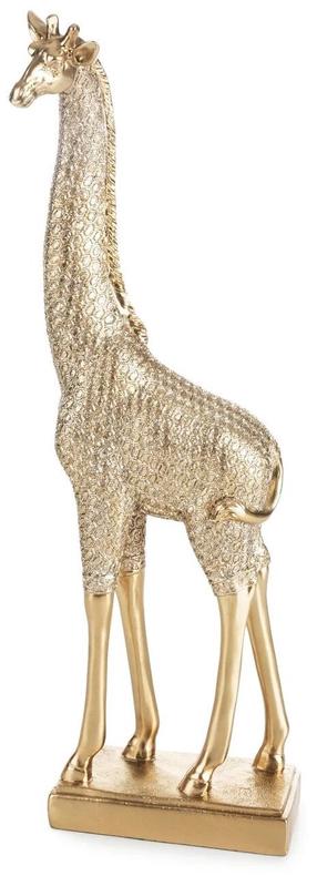 Dekoratyvinė figūrėlė Haris Giraffe, aukso sp., 13 cm x 8 cm x 36 cm
