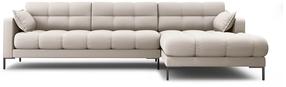 Kampinė sofa Micadoni Home Mamaia 5 Seats, smėlio sp., dešininė, 293 x 185 cm x 75 cm