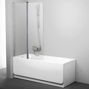 Vannas siena Ravak CVS2 - 100 R, 99 cm x 150 cm, sudraba krās./caurspīdīgs