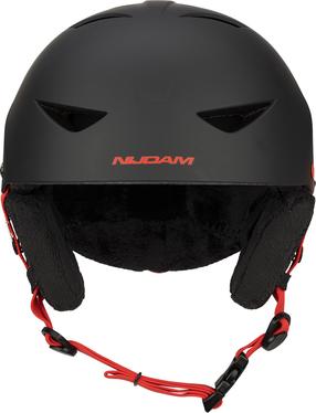 Slēpošanas ķivere Nijdam Frost Fyre, melna krās./sarkana krās., L (58-62 cm)