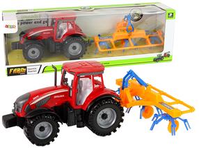 Игрушечный трактор Lean Toys Farm 14840, красный цв./желтый цв.
