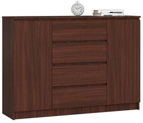 Komoda Akord Furniture Factory K140, wenge sp., 99 cm x 138.4 cm x 40 cm