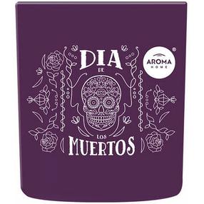 Svece, aromātiskā Home Aroma Dia De Los Muertos Diamund Girl, 35 h, 150 g, violeta krās.
